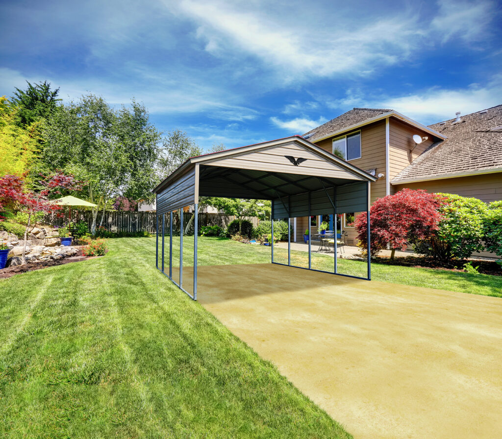 20' x 20' x 11' - Metal Carport Featured Building 136 Original Picture 1 Express Carport