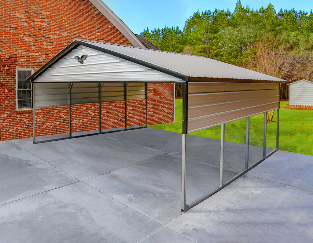 24' x 20' x 7' - Double Carport Featured Building 61 Original Picture Express Carport