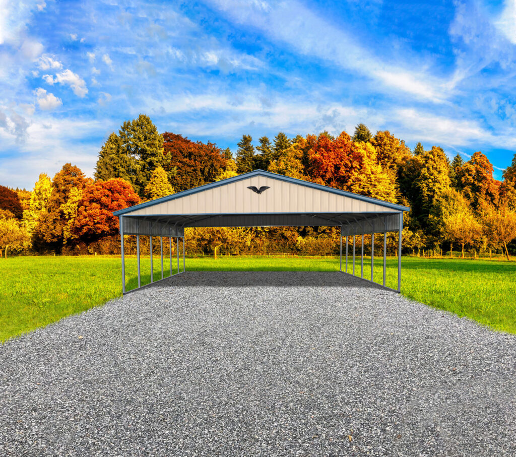 30' x 30' x 10' - Triple Wide Carport Featured Building 91 Original Picture 1 scaled 1 Express Carport