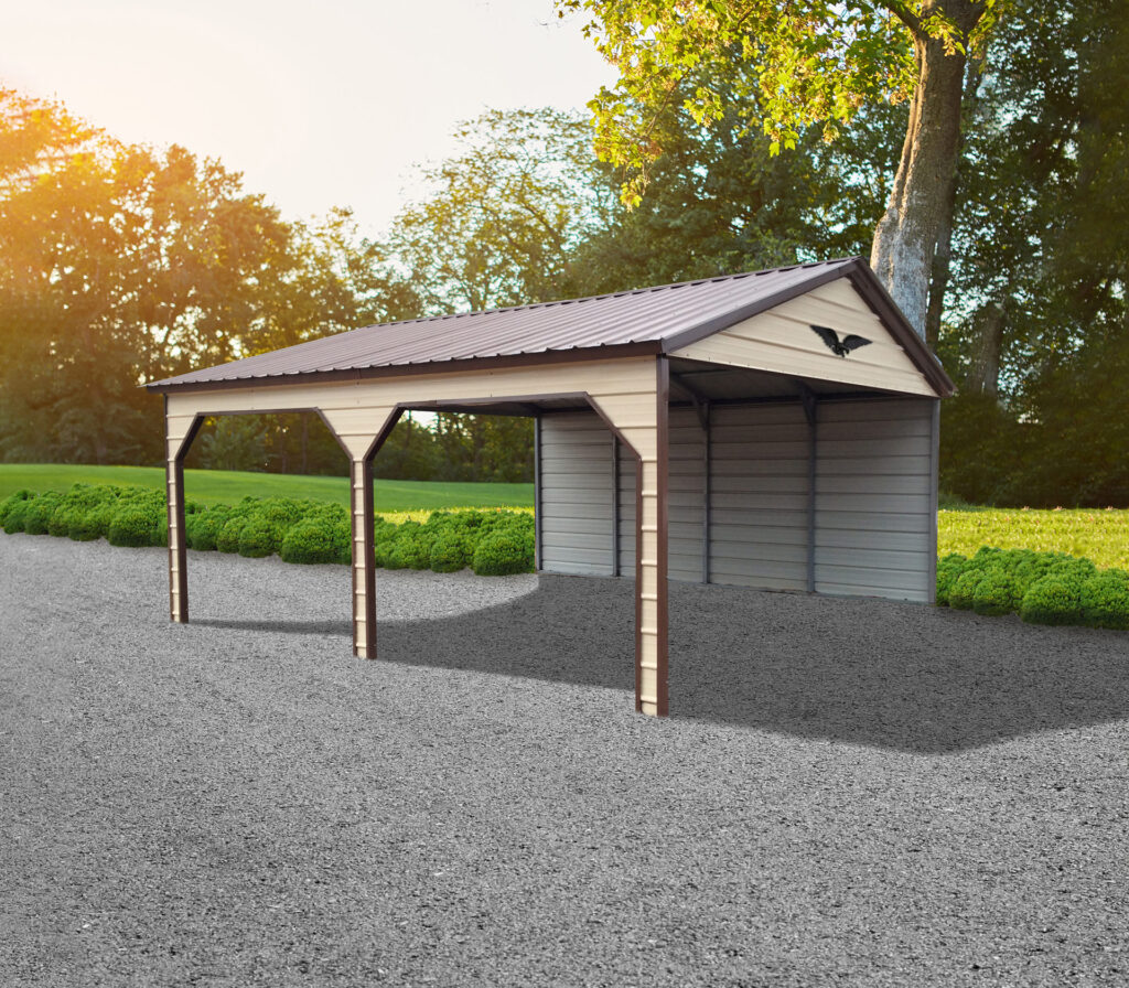 20' x 20' x 9' - 2-Bay Metal Carport Featured Building 95 Original Picture 1 scaled 1 Express Carport